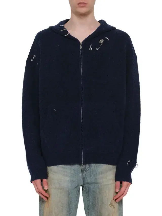 We11Done Rose With Thorns Zip-up Hoodie