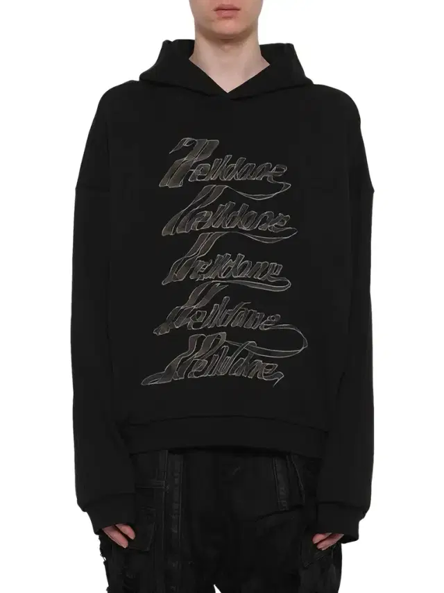 We11Done Ribbon Multi-logo Hoodie