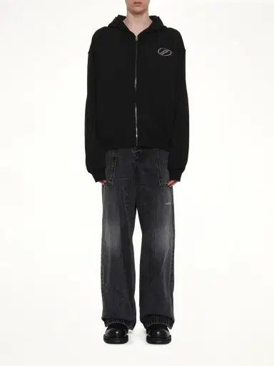 We11Done Rhinestone Zip-up Balloon Hoodie | Thumbnail 7 We11Done Rhinestone Zip-up Balloon Hoodie | Thumbnail 7