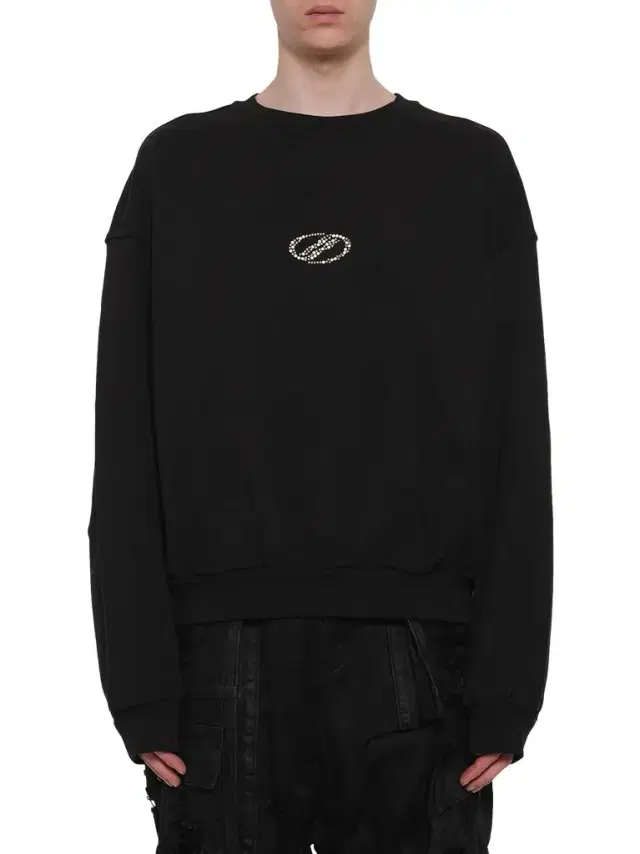 We11Done Rhinestone Balloon-fit Sweatshirt