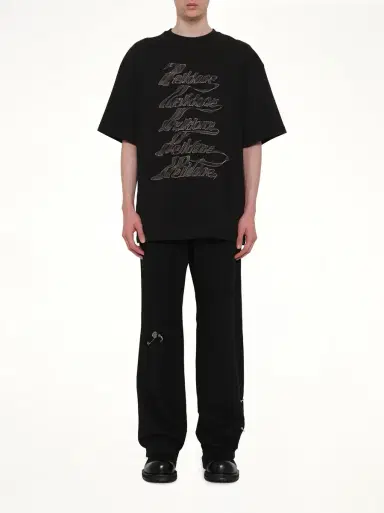 We11Done Ribbon Multi-logo T-shirt | Thumbnail 7