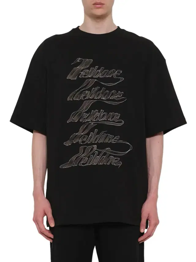 We11Done Ribbon Multi-logo T-shirt