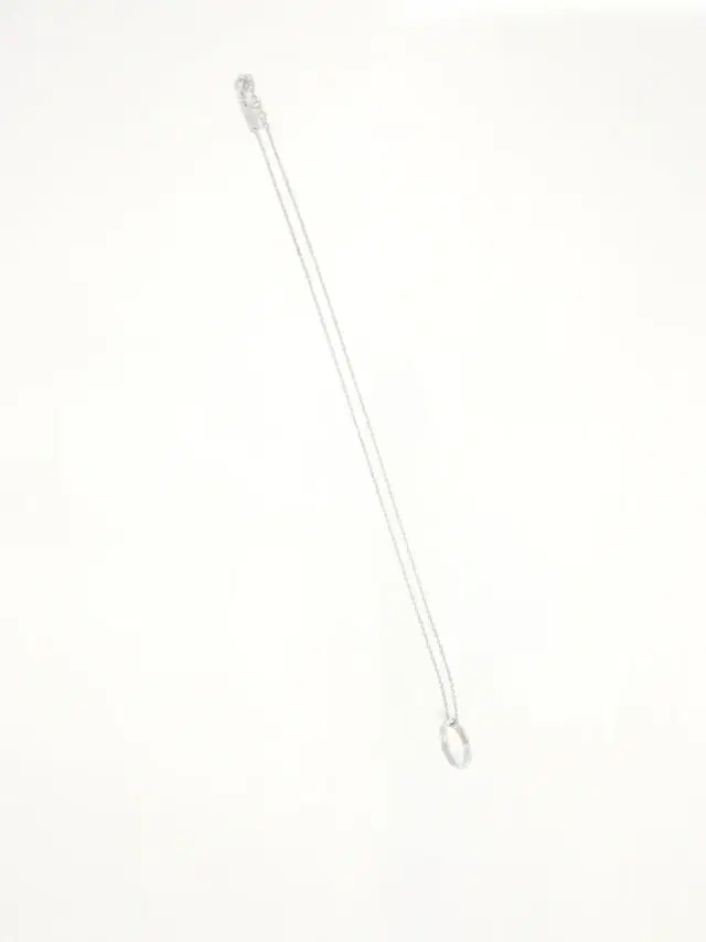 Maison Margiela Logo Reference Necklace With Ring 3mm