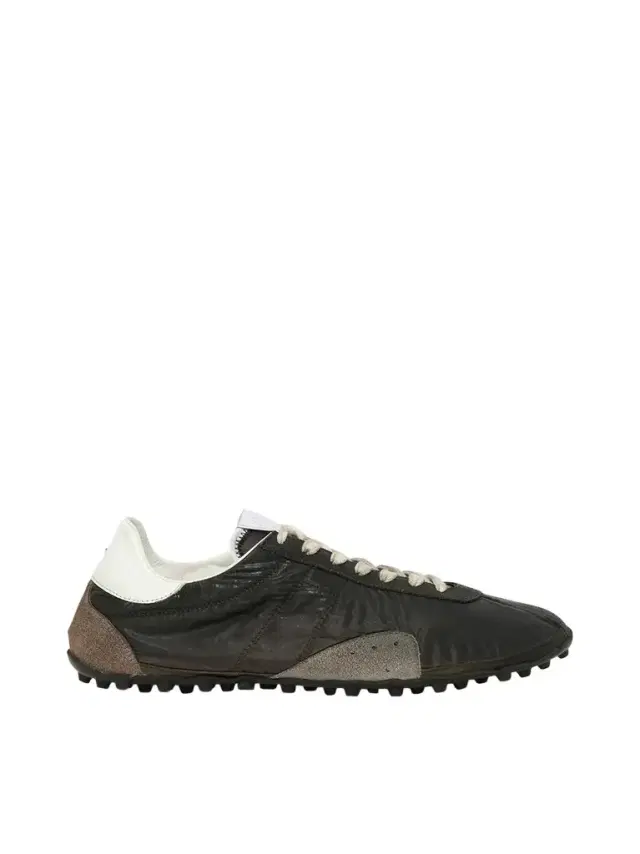 Maison Margiela Sprinters Low Sneaker in Dusty Green/black Green