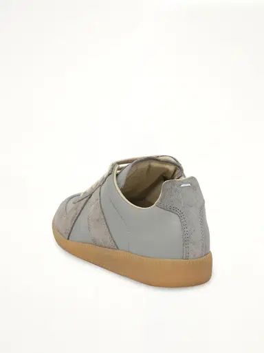 Maison Margiela Replica Leather Sneaker in Ghost Grey Gray | Thumbnail 2 Maison Margiela Replica Leather Sneaker in Ghost Grey Gray | Thumbnail 2