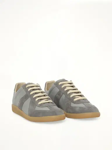 Maison Margiela Replica Leather Sneaker in Ghost Grey Gray | Thumbnail 3 Maison Margiela Replica Leather Sneaker in Ghost Grey Gray | Thumbnail 3