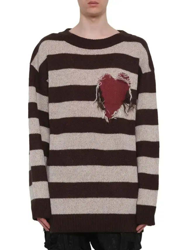 We11Done Grunge Stripe Pullover