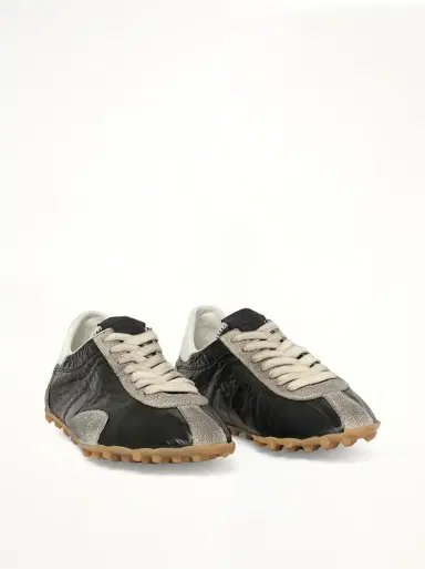 Maison Margiela Sprinters Low Sneaker in Black/white/grey Black | Thumbnail 3