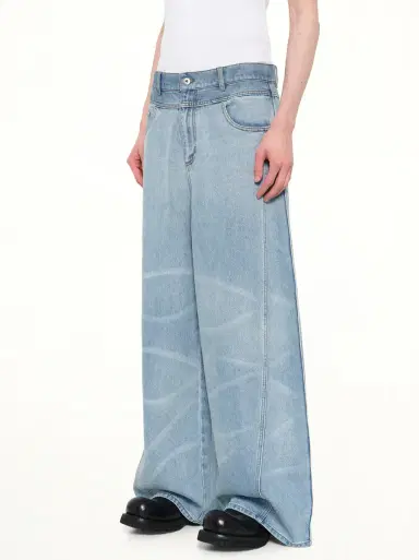 FENG CHEN WANG Wide Leg Denim Trousers | Thumbnail 3 FENG CHEN WANG Wide Leg Denim Trousers | Thumbnail 3