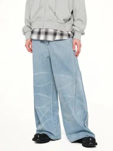 FENG CHEN WANG Wide Leg Denim Trousers | Thumbnail 6 FENG CHEN WANG Wide Leg Denim Trousers | Thumbnail 6