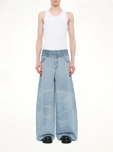FENG CHEN WANG Wide Leg Denim Trousers | Thumbnail 7 FENG CHEN WANG Wide Leg Denim Trousers | Thumbnail 7