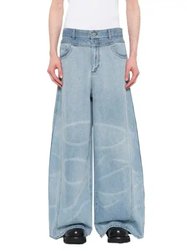 FENG CHEN WANG Wide Leg Denim Trousers | Thumbnail 1 FENG CHEN WANG Wide Leg Denim Trousers | Thumbnail 1