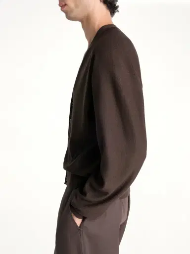 Lemaire Twisted Cardigan in Dark | Thumbnail 2