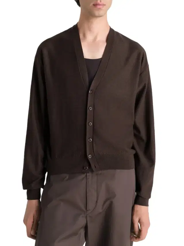 Lemaire Twisted Cardigan in Dark