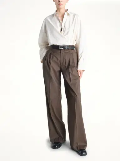 Lemaire Straight Collar Twisted Shirt in Light Cream Beige | Thumbnail 4 Lemaire Straight Collar Twisted Shirt in Light Cream Beige | Thumbnail 4