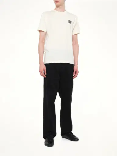 Stone Island 2100027 SS T-shirt in Ivory White | Thumbnail 4 Stone Island 2100027 SS T-shirt in Ivory White | Thumbnail 4