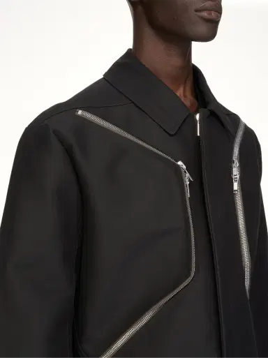 Rick Owens Woven Heizer Mac Jacket | Thumbnail 8