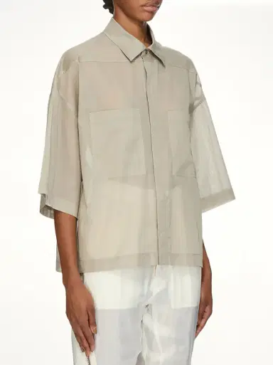 Rick Owens Tommy Shirt in | Thumbnail 4 Rick Owens Tommy Shirt in | Thumbnail 4