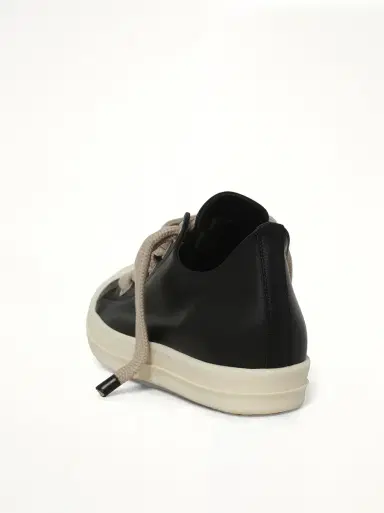 Rick Owens Jumbolace Low Sneaks in Black/milk | Thumbnail 2 Rick Owens Jumbolace Low Sneaks in Black/milk | Thumbnail 2