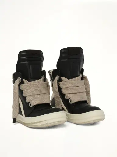 Rick Owens Jumbolace Geobasket in Black/milk | Thumbnail 3 Rick Owens Jumbolace Geobasket in Black/milk | Thumbnail 3