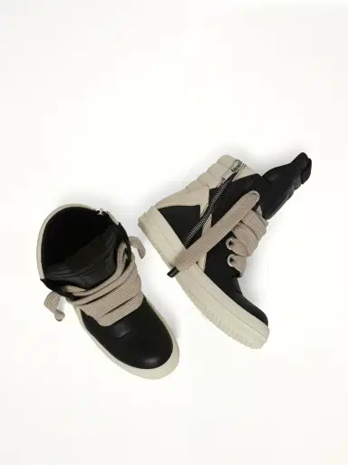 Rick Owens Jumbolace Geobasket in Black/milk | Thumbnail 4 Rick Owens Jumbolace Geobasket in Black/milk | Thumbnail 4