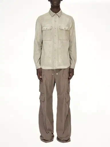 RICK OWENS DRKSHDW Outershirt in Sand Beige | Thumbnail 5 RICK OWENS DRKSHDW Outershirt in Sand Beige | Thumbnail 5