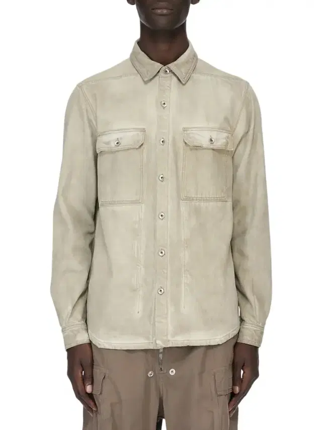 RICK OWENS DRKSHDW Outershirt in Sand Beige