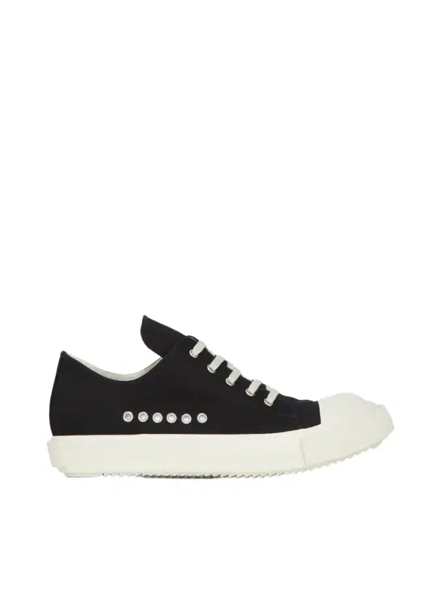 RICK OWENS DRKSHDW Extreme Low Sneaks in Black/milk Black