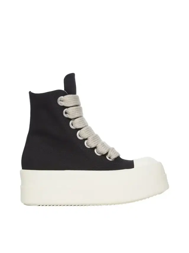 RICK OWENS DRKSHDW Mega Bumper Jumbolace Sneaks in Black/milk Black