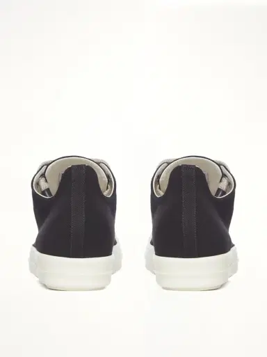 RICK OWENS DRKSHDW Jumbolace Low Sneaks in Black/milk Black | Thumbnail 5