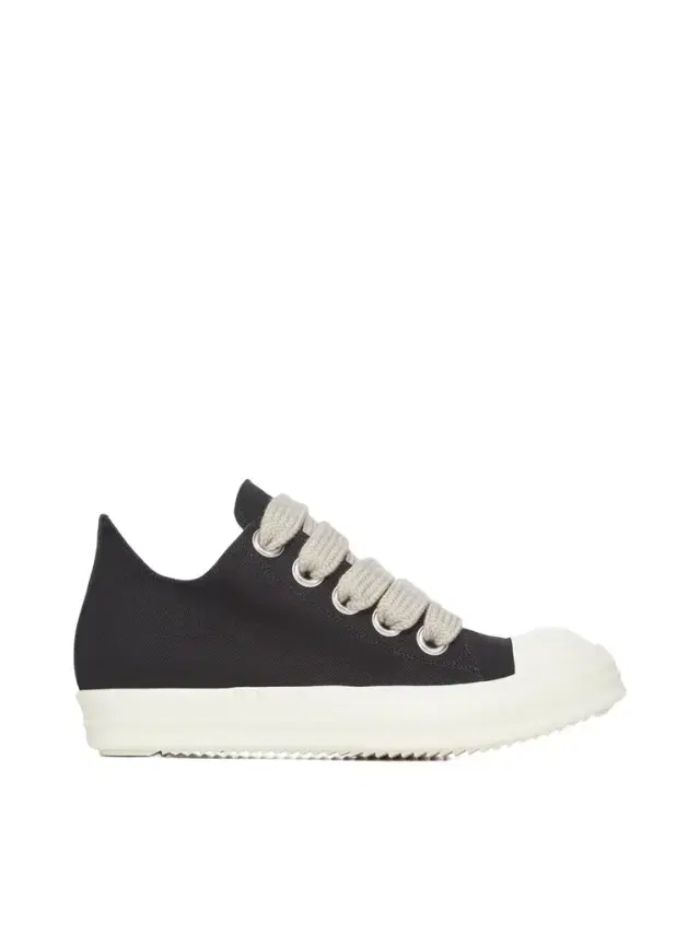 RICK OWENS DRKSHDW Jumbolace Low Sneaks in Black/milk Black