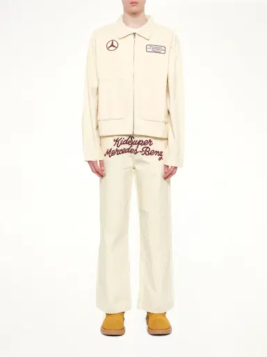 KidSuper Kidsuper X Mercedes Benz Work Jacket in Cream Beige | Thumbnail 7 KidSuper Kidsuper X Mercedes Benz Work Jacket in Cream Beige | Thumbnail 7