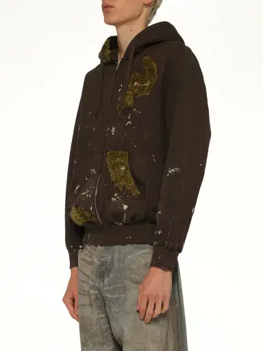DOUBLET Moss-grown Embroidery Hoodie | Thumbnail 2 DOUBLET Moss-grown Embroidery Hoodie | Thumbnail 2