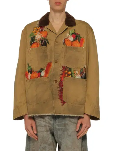 DOUBLET Vegetable Embroidery Work Jacket | Thumbnail 1 DOUBLET Vegetable Embroidery Work Jacket | Thumbnail 1