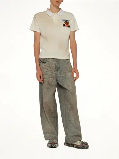 DOUBLET Polo Shirt With My Workwear Bear | Thumbnail 4 DOUBLET Polo Shirt With My Workwear Bear | Thumbnail 4
