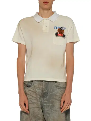 DOUBLET Polo Shirt With My Workwear Bear | Thumbnail 1 DOUBLET Polo Shirt With My Workwear Bear | Thumbnail 1