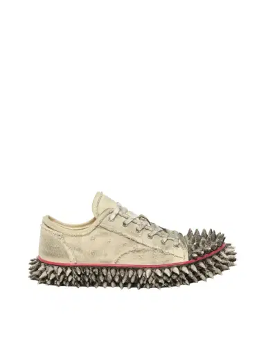 DOUBLET Dirty Spike Toe Cap Canvas Sneaker | Thumbnail 1