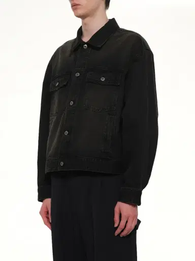 WOOYOUNGMI Stone Washed Denim Jacket | Thumbnail 2