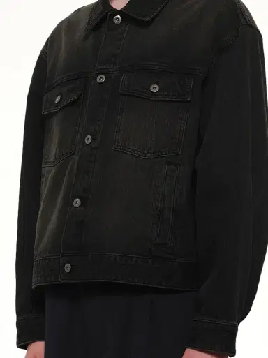 WOOYOUNGMI Stone Washed Denim Jacket | Thumbnail 6