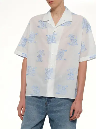 KENZO Kenzo Cartoon Hawaiian Short Sleeve Shirt | Thumbnail 6