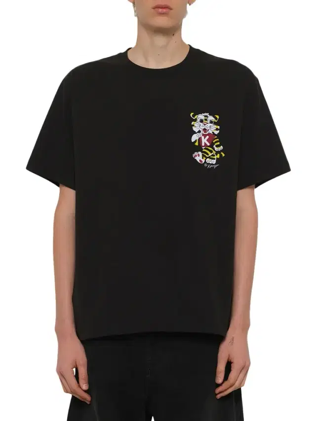KENZO Gots Kenzo Wild Tiger Embroidered Oversize T-shirt