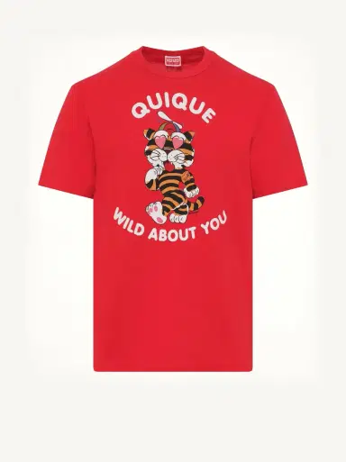 KENZO Kenzo Cartoon Classic T-shirt in Cherry Red | Thumbnail 3 KENZO Kenzo Cartoon Classic T-shirt in Cherry Red | Thumbnail 3