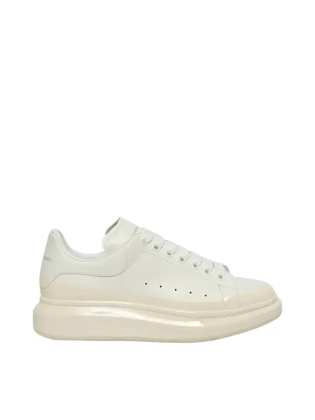 Alexander McQueen Larry Oversized Sneaker in White/latte White