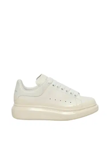 Alexander McQueen Womens Larry Oversized Sneaker in White/tan White | Thumbnail 1 Alexander McQueen Womens Larry Oversized Sneaker in White/tan White | Thumbnail 1