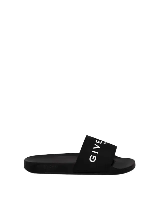 Logo Flat Sandal With Raised