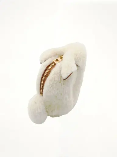Loewe Bunny Coin Purse in Shearling Natural OS / | Thumbnail 2 Loewe Bunny Coin Purse in Shearling Natural OS / | Thumbnail 2