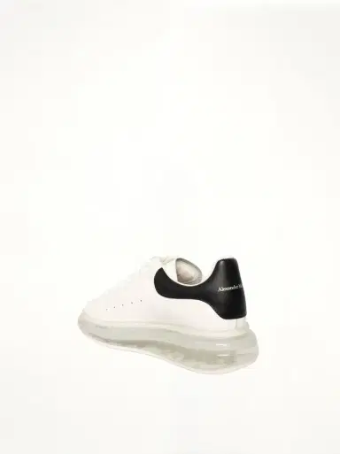Alexander McQueen Larry Transparent Sole Sneaker in White/black | Thumbnail 2