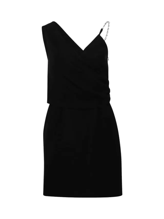 Short Dress With Drapped Top Short Dress With Drapped Top