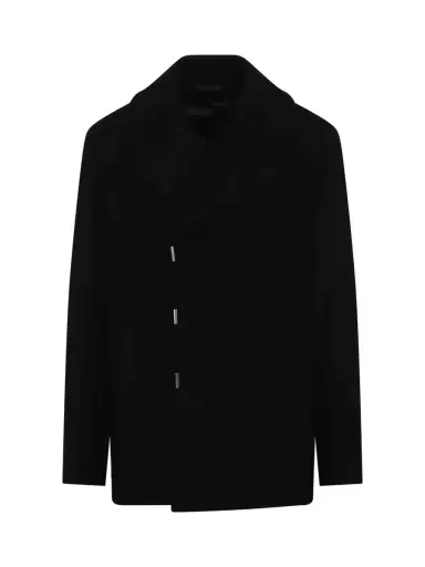 Givenchy Hook & Bar Quilted Peacoat | Thumbnail 1 Givenchy Hook & Bar Quilted Peacoat | Thumbnail 1