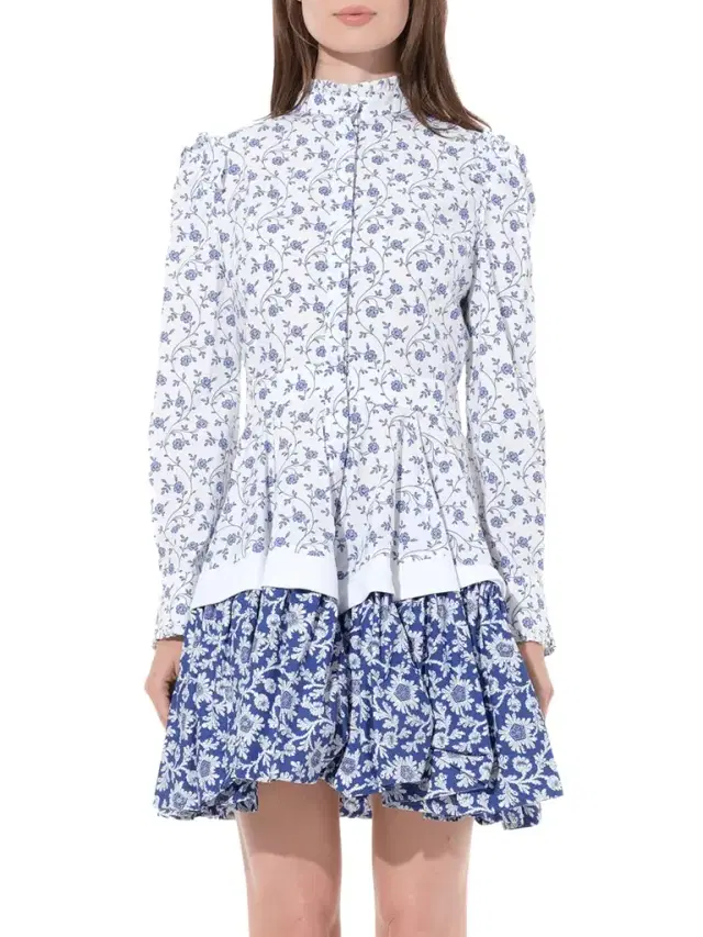 Alexander McQueen Vict Floral Mini Dress